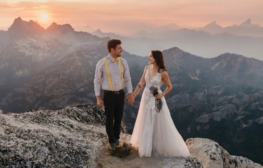 Wedding Bells at Liberty Bell: A Mountaineers Elopement Wedding Bells at Liberty Bell: A Mountaineers Elopement